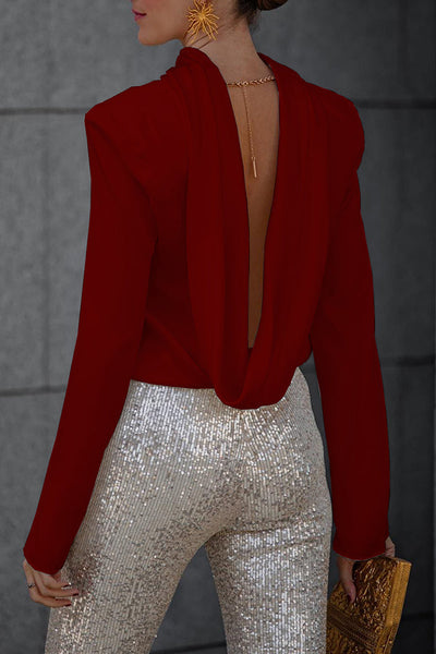 Blusa Elea | Satén & Cadena Elegante