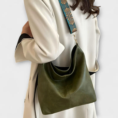 Alina – Bolso de hombro de cuero vintage