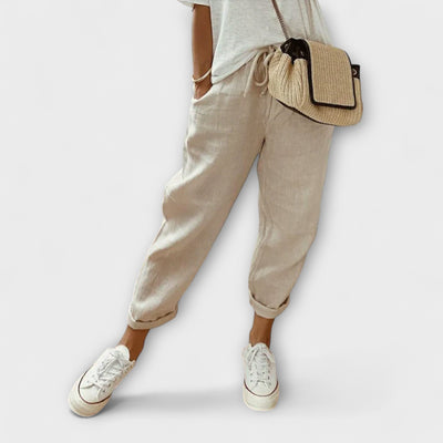 Giorgia – Pantalones de lino transpirables