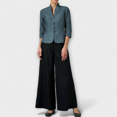 Ambra – Blusa de mujer con cuello alto