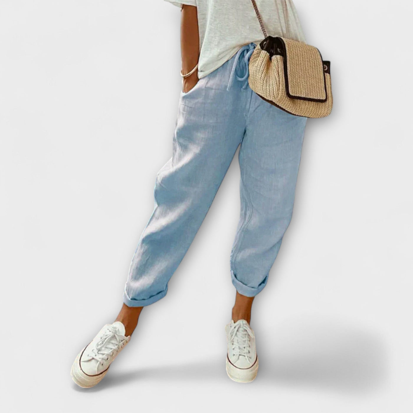 Giorgia – Pantalones de lino transpirables