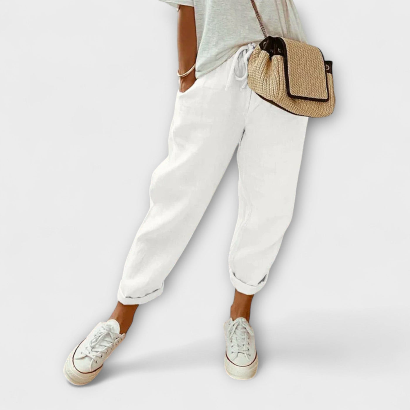 Giorgia – Pantalones de lino transpirables