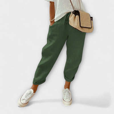 Giorgia – Pantalones de lino transpirables