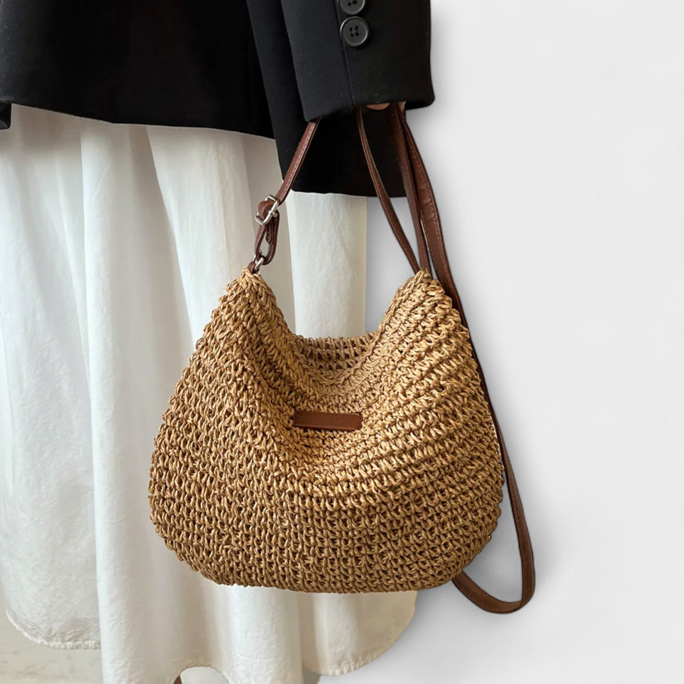 Elisa – Bolso de paja tipo bandolera