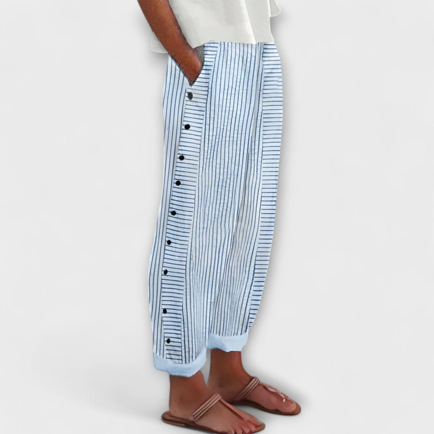 Michela – Pantalones de verano a rayas