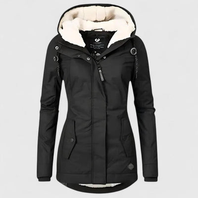 Seravia - Chaqueta de Otoño Impermeable con Capucha