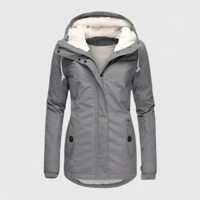 Seravia - Chaqueta de Otoño Impermeable con Capucha