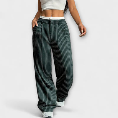 Camilla – Pantalones de rayas para dama