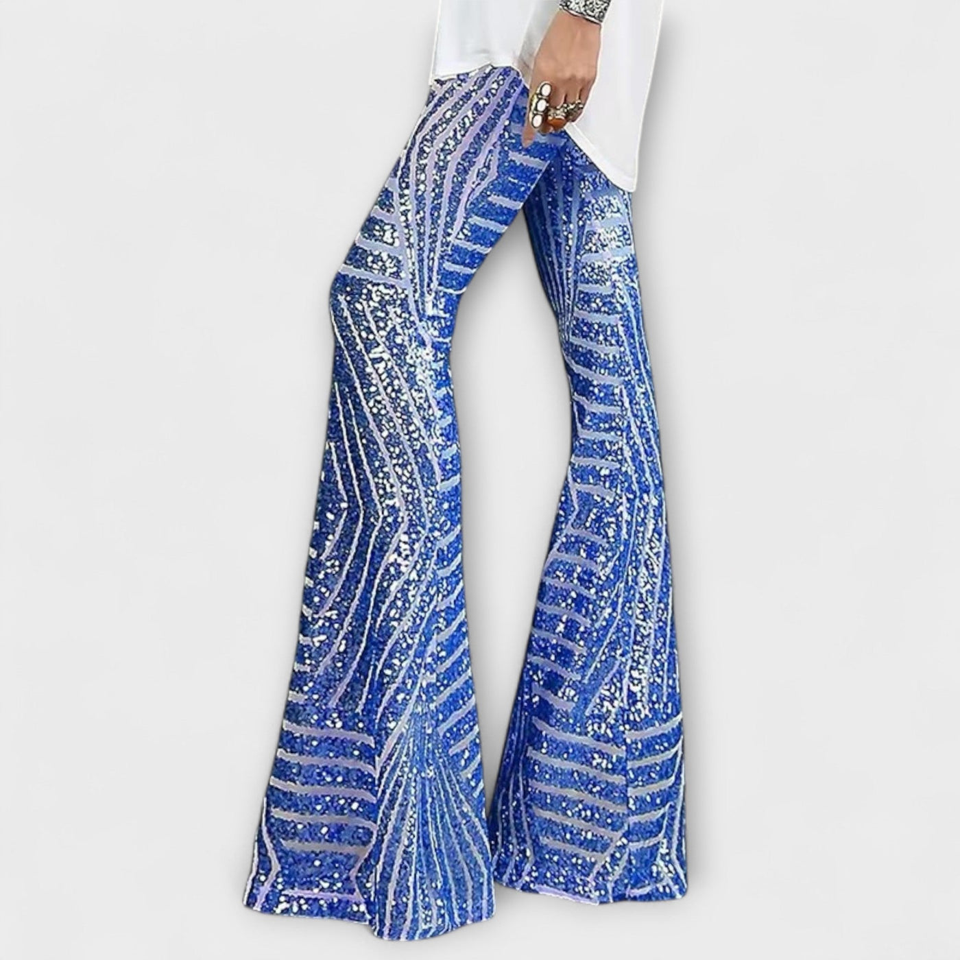 Giulia – Pantalones brillantes para dama