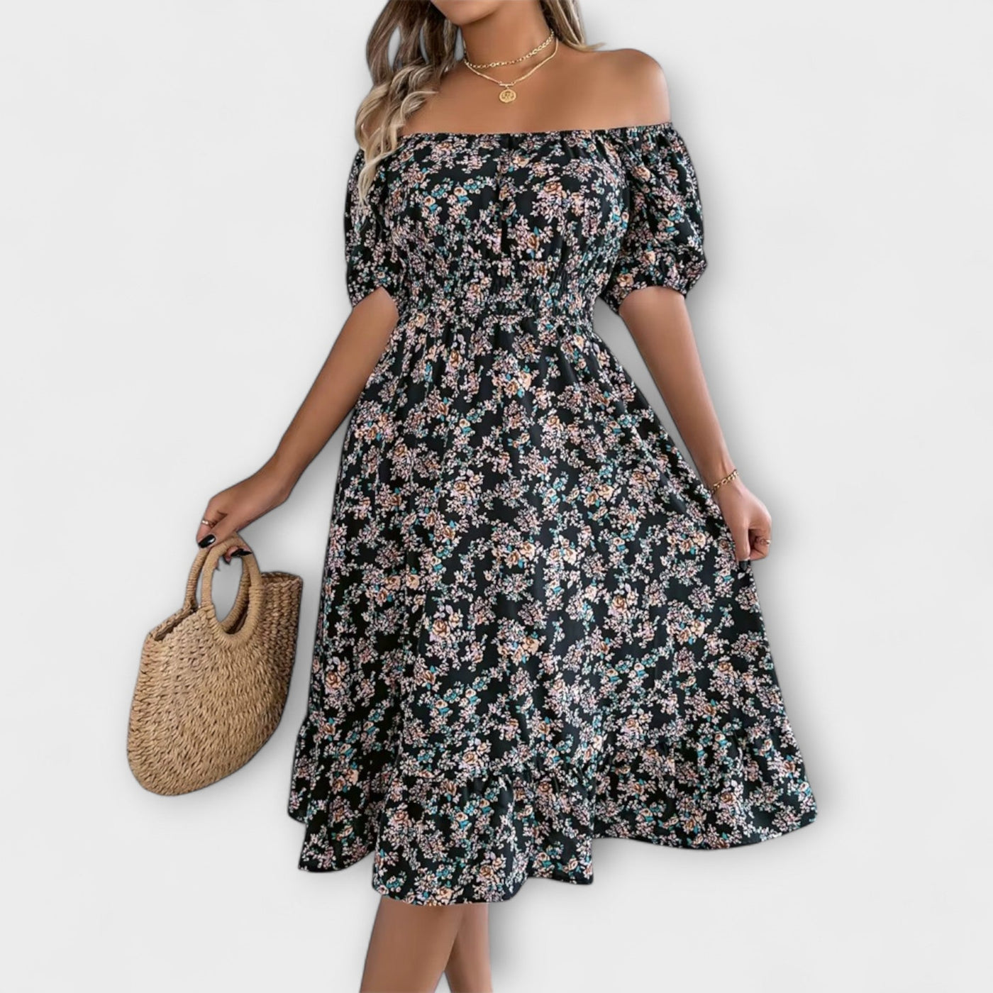 Nora – Vestido de flores veraniego