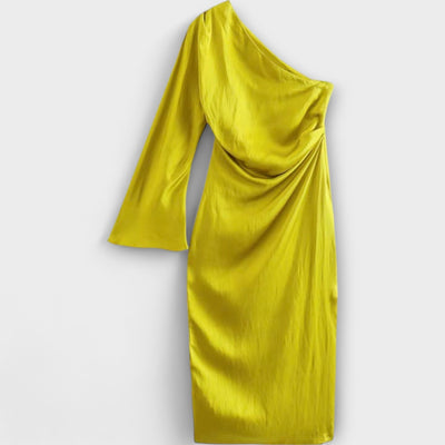 Mariosa – Vestido Maxí de Un Hombro