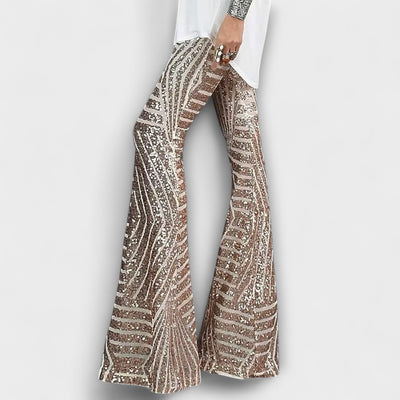 Giulia – Pantalones brillantes para dama