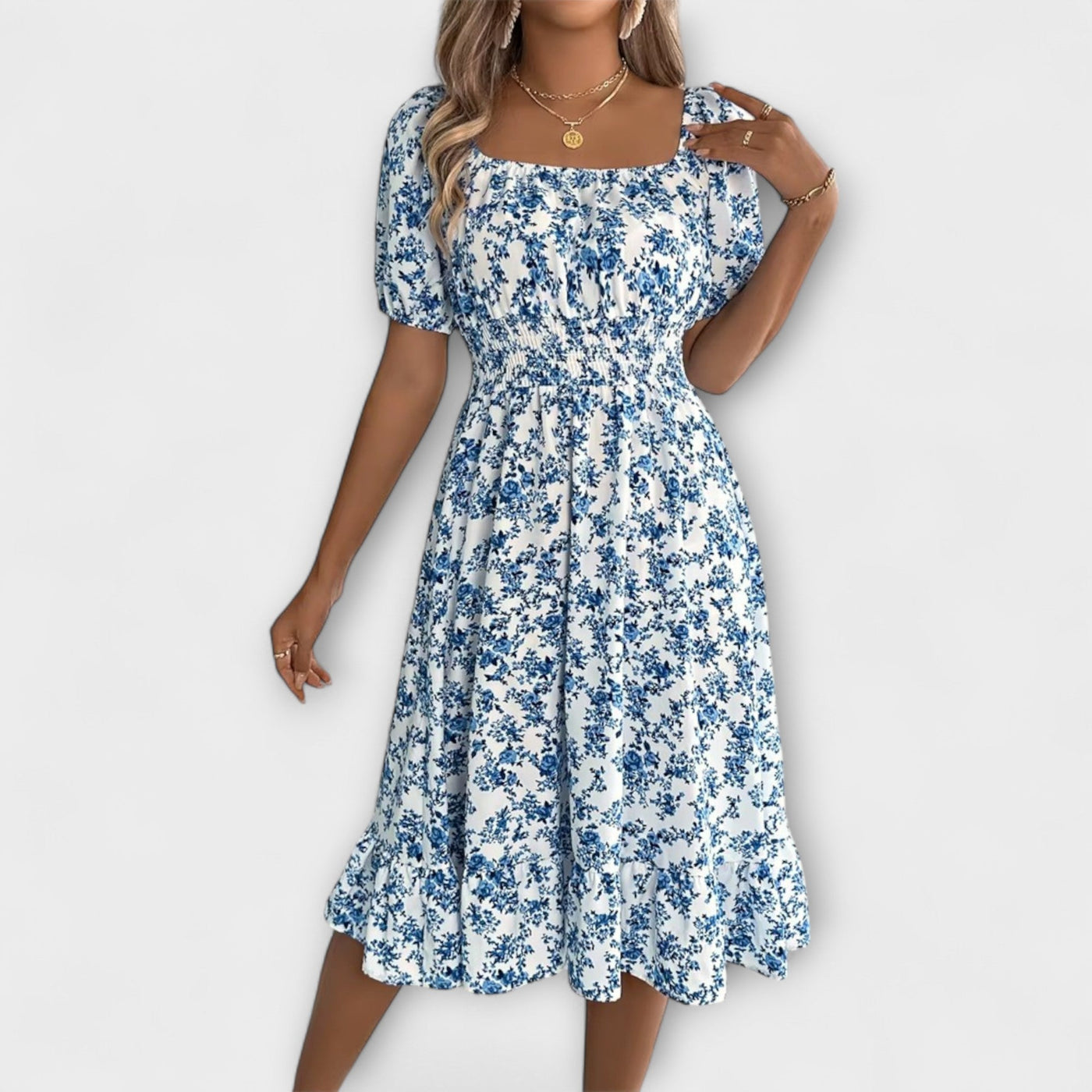 Nora – Vestido de flores veraniego