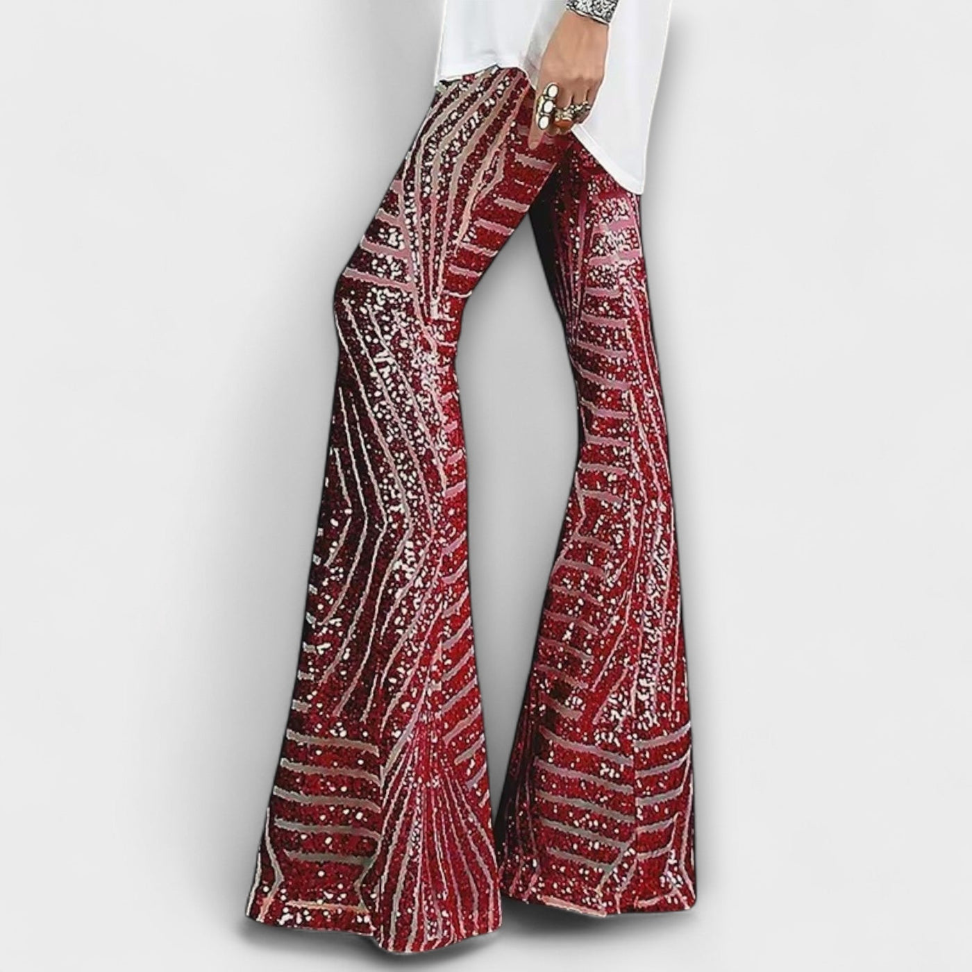 Giulia – Pantalones brillantes para dama