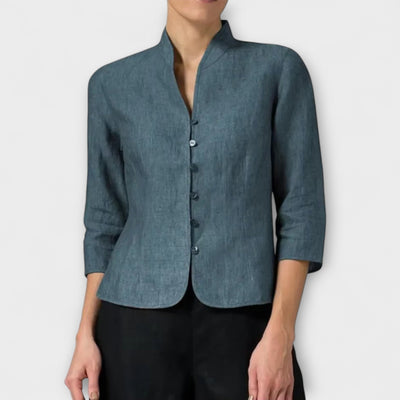 Ambra – Blusa de mujer con cuello alto