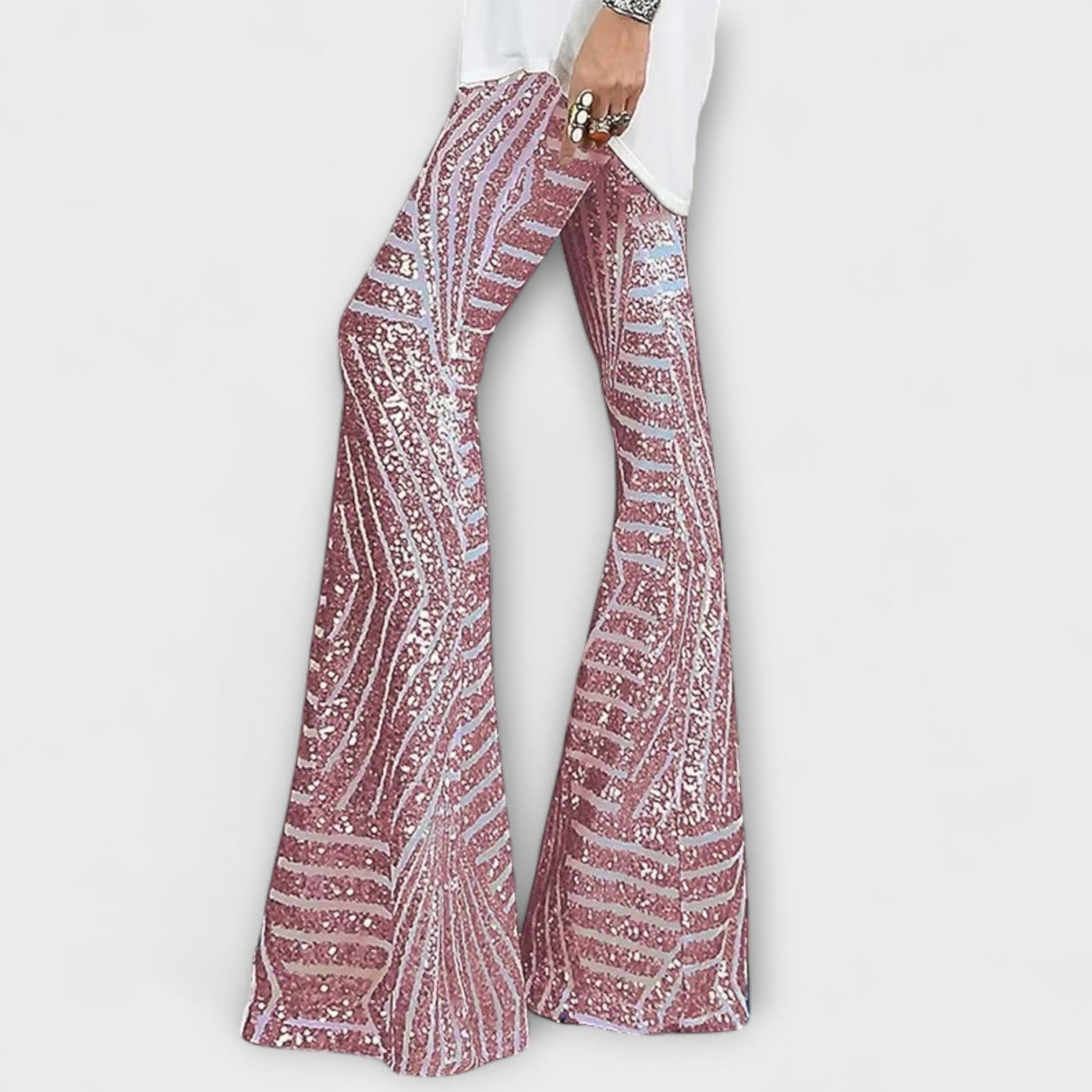 Giulia – Pantalones brillantes para dama