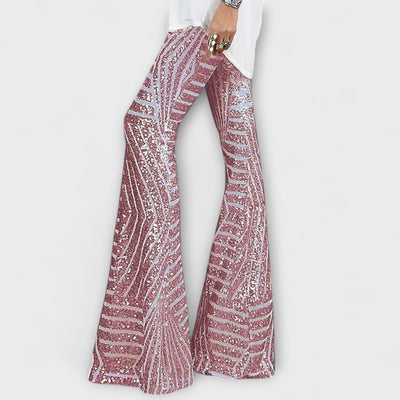 Giulia – Pantalones brillantes para dama