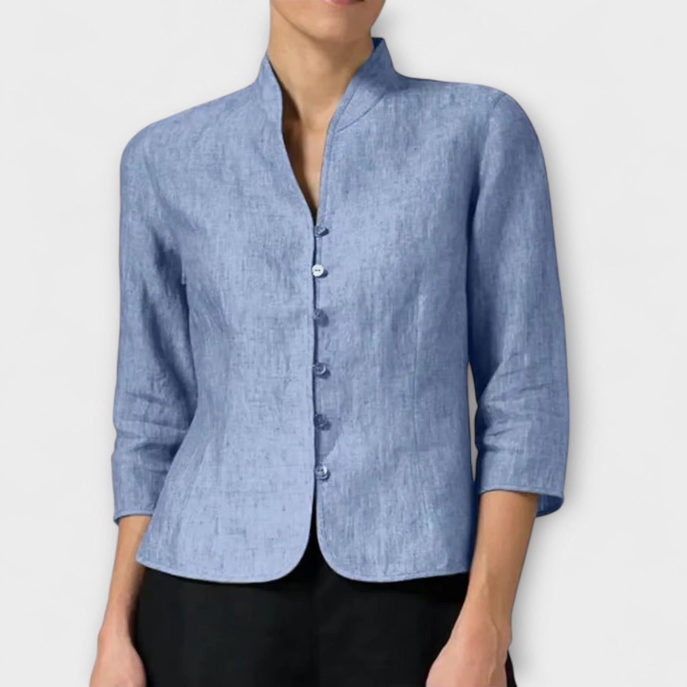 Ambra – Blusa de mujer con cuello alto