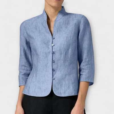 Ambra – Blusa de mujer con cuello alto