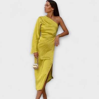 Mariosa – Vestido Maxí de Un Hombro