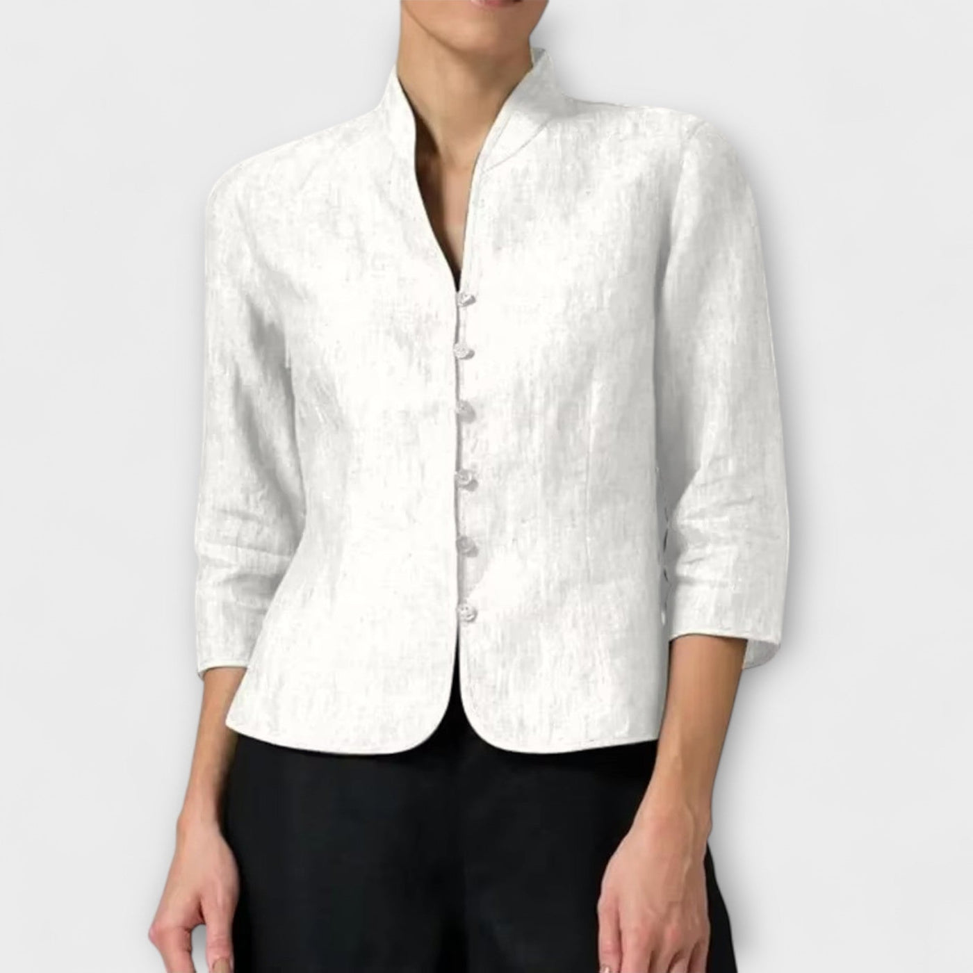 Ambra – Blusa de mujer con cuello alto