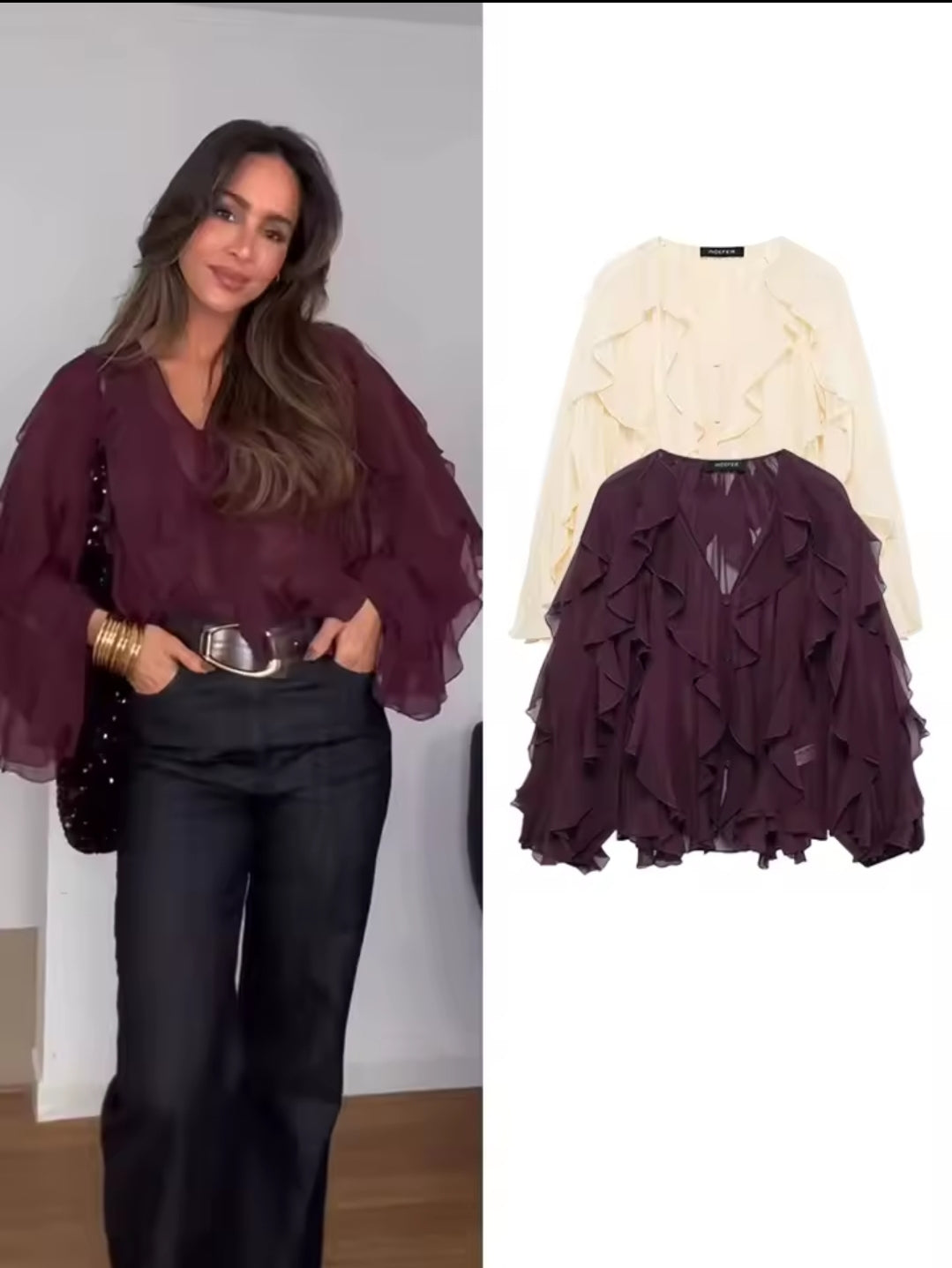 Blusa Boho de Volantes
