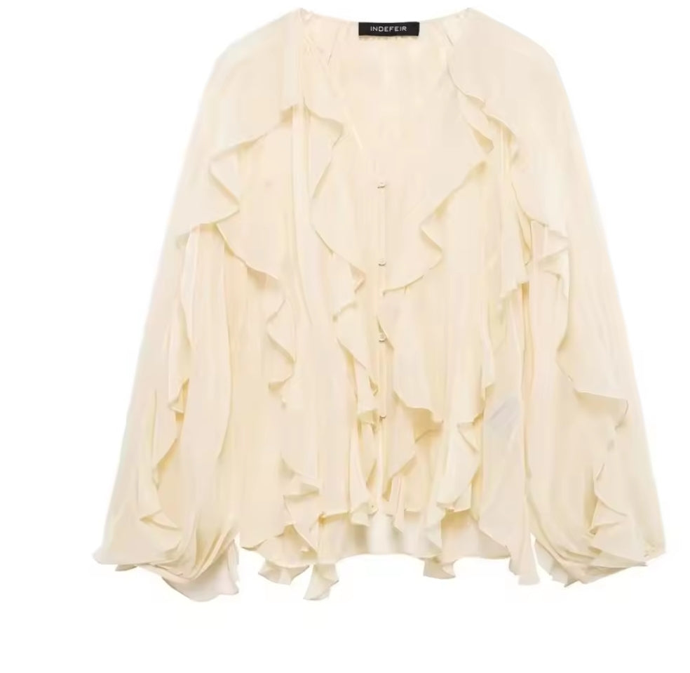 Blusa Boho de Volantes