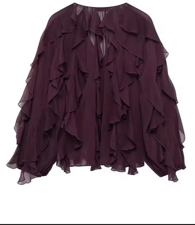 Blusa Boho de Volantes