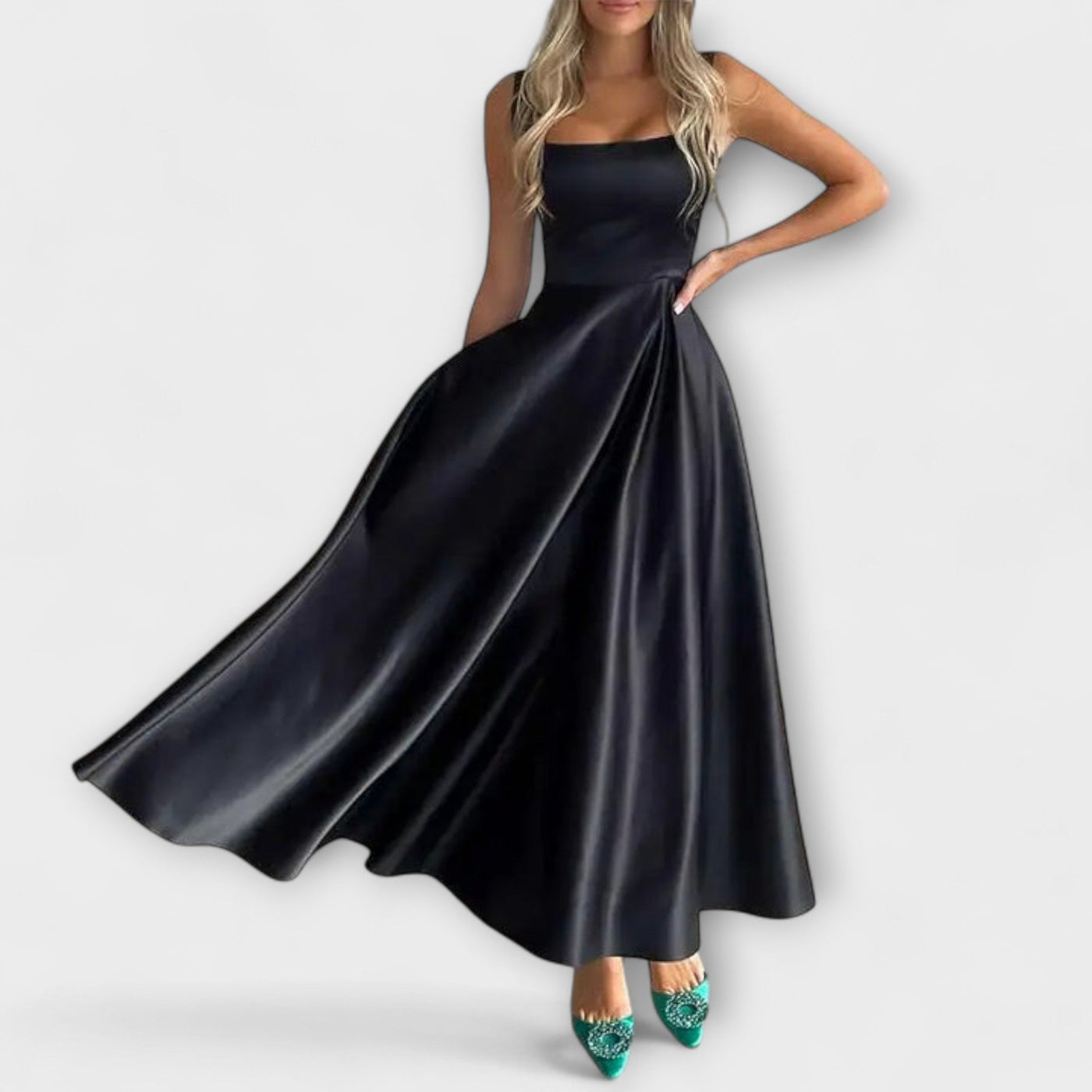Celeste – Elegante vestido midi