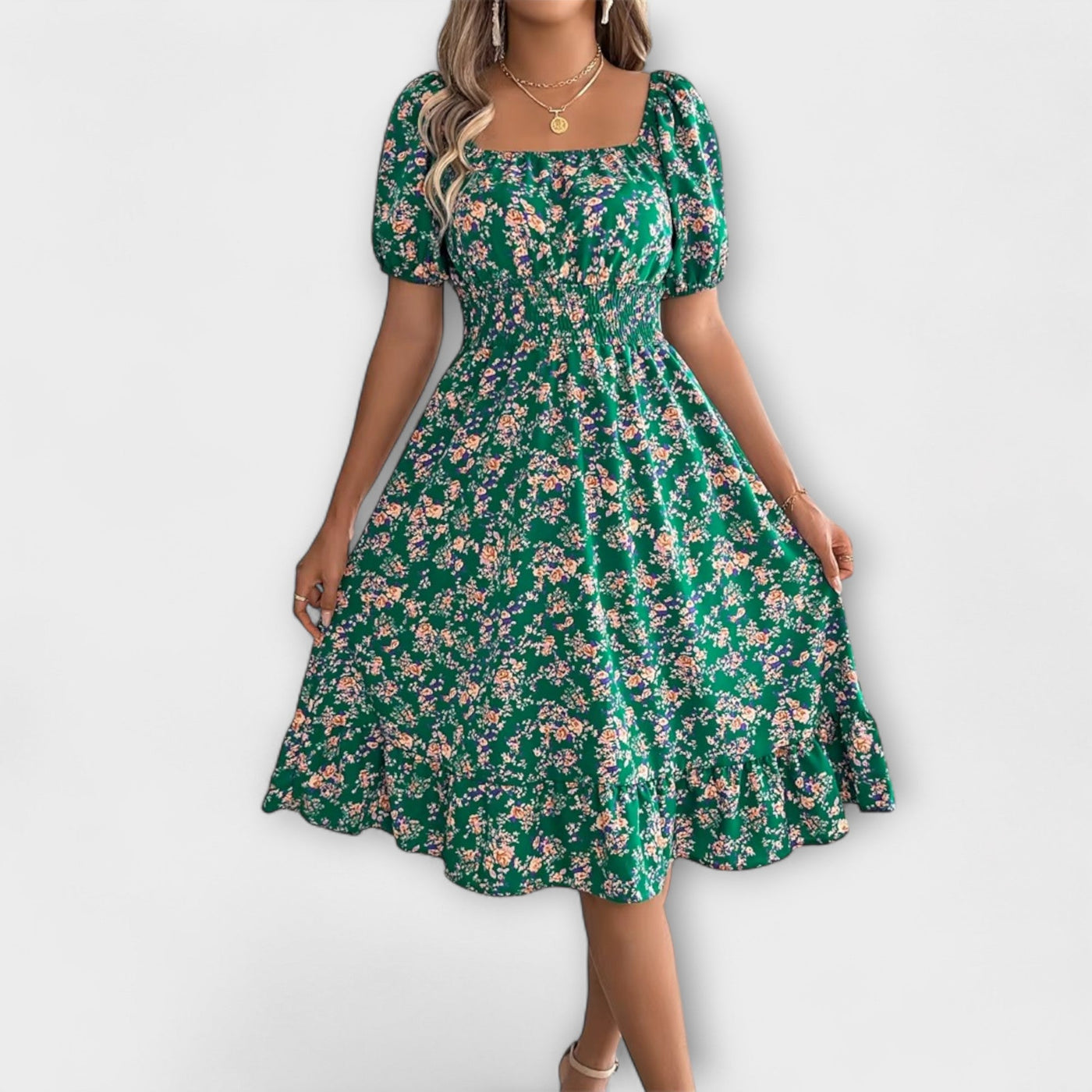 Nora – Vestido de flores veraniego