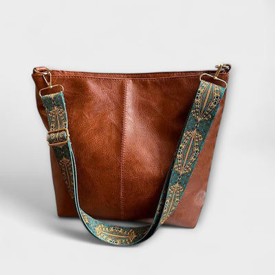 Alina – Bolso de hombro de cuero vintage