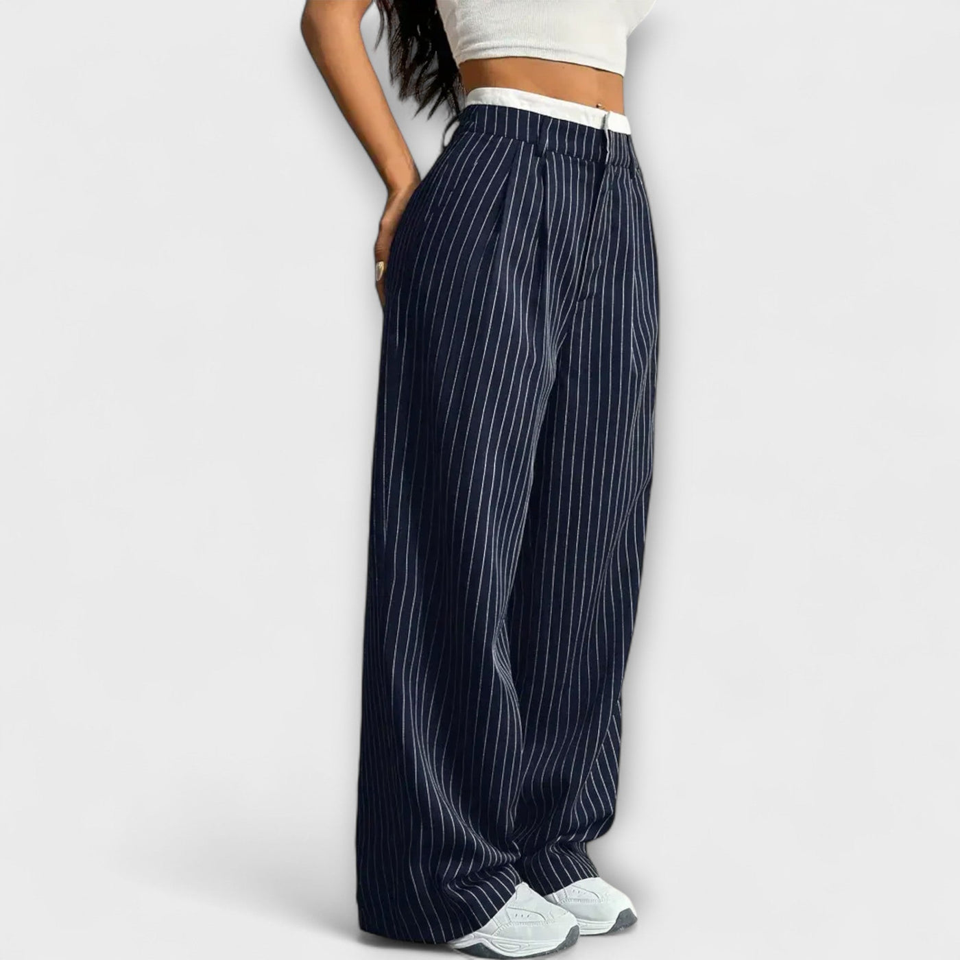 Camilla – Pantalones de rayas para dama