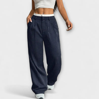 Camilla – Pantalones de rayas para dama