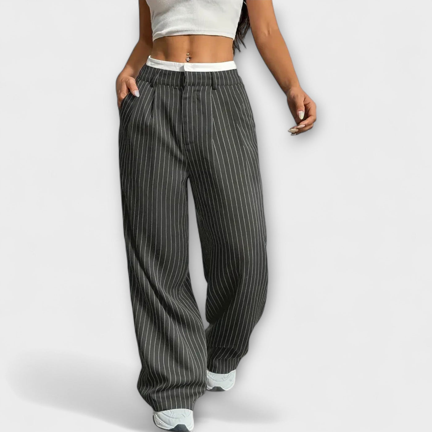 Camilla – Pantalones de rayas para dama