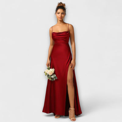 Nora – Vestido de Noche de Satén