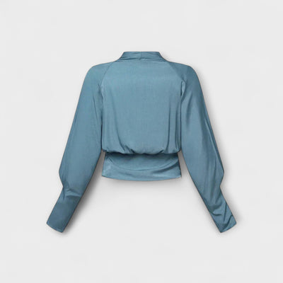 Camilla – Blusa de mujer con mangas abullonadas