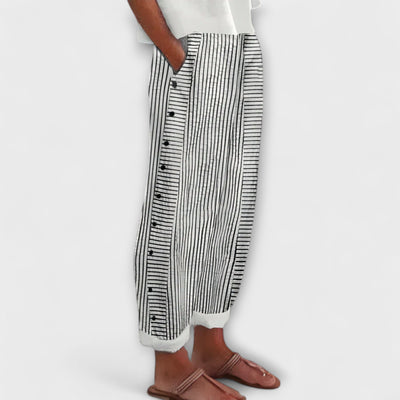 Michela – Pantalones de verano a rayas