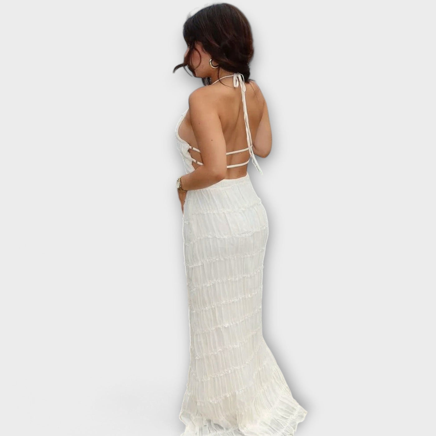 Edmea – Elegante vestido maxi con tirantes