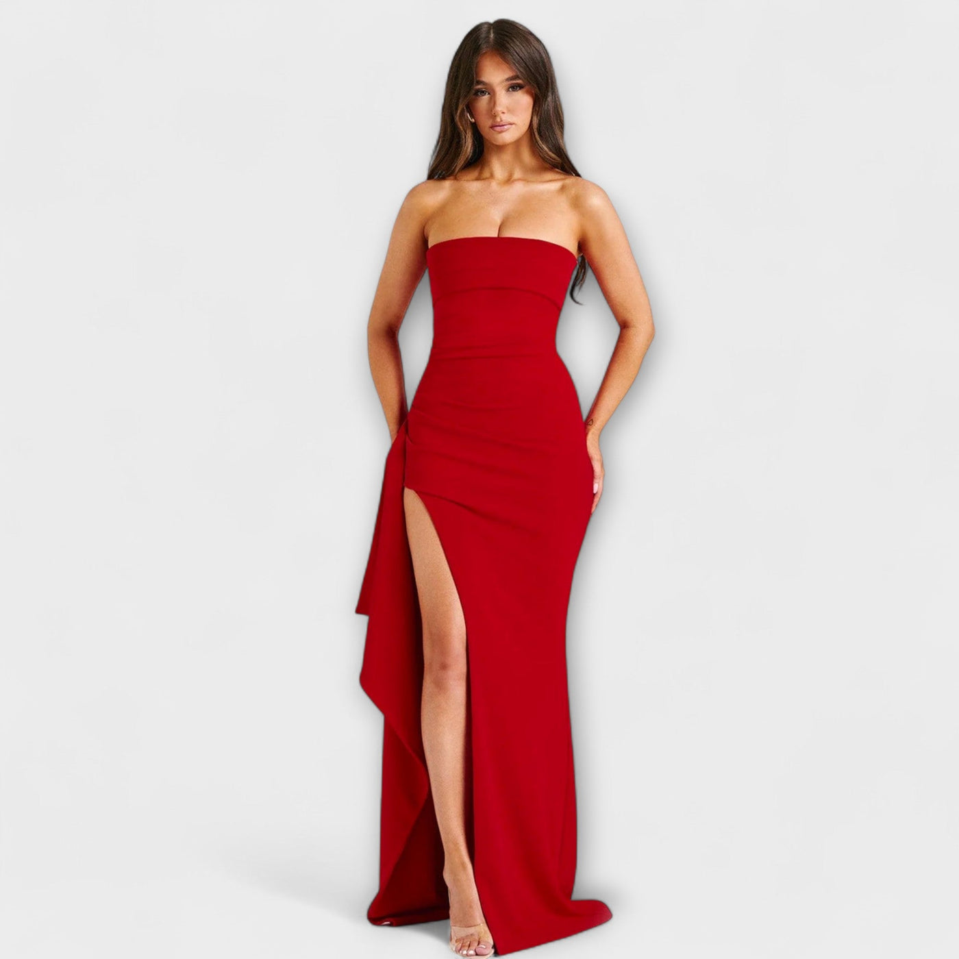 Emilia – Vestido Maxí Sin Hombros