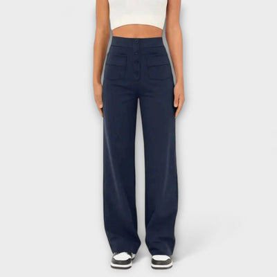 Alice – Pantalones de Ocio de Cintura Alta Elásticos