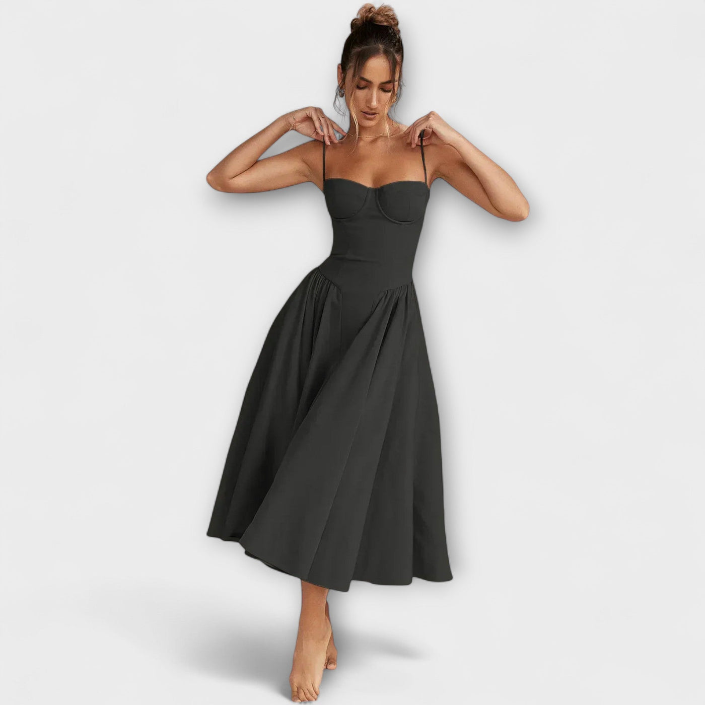 Gemma – Vestido de Corsé Sin Mangas