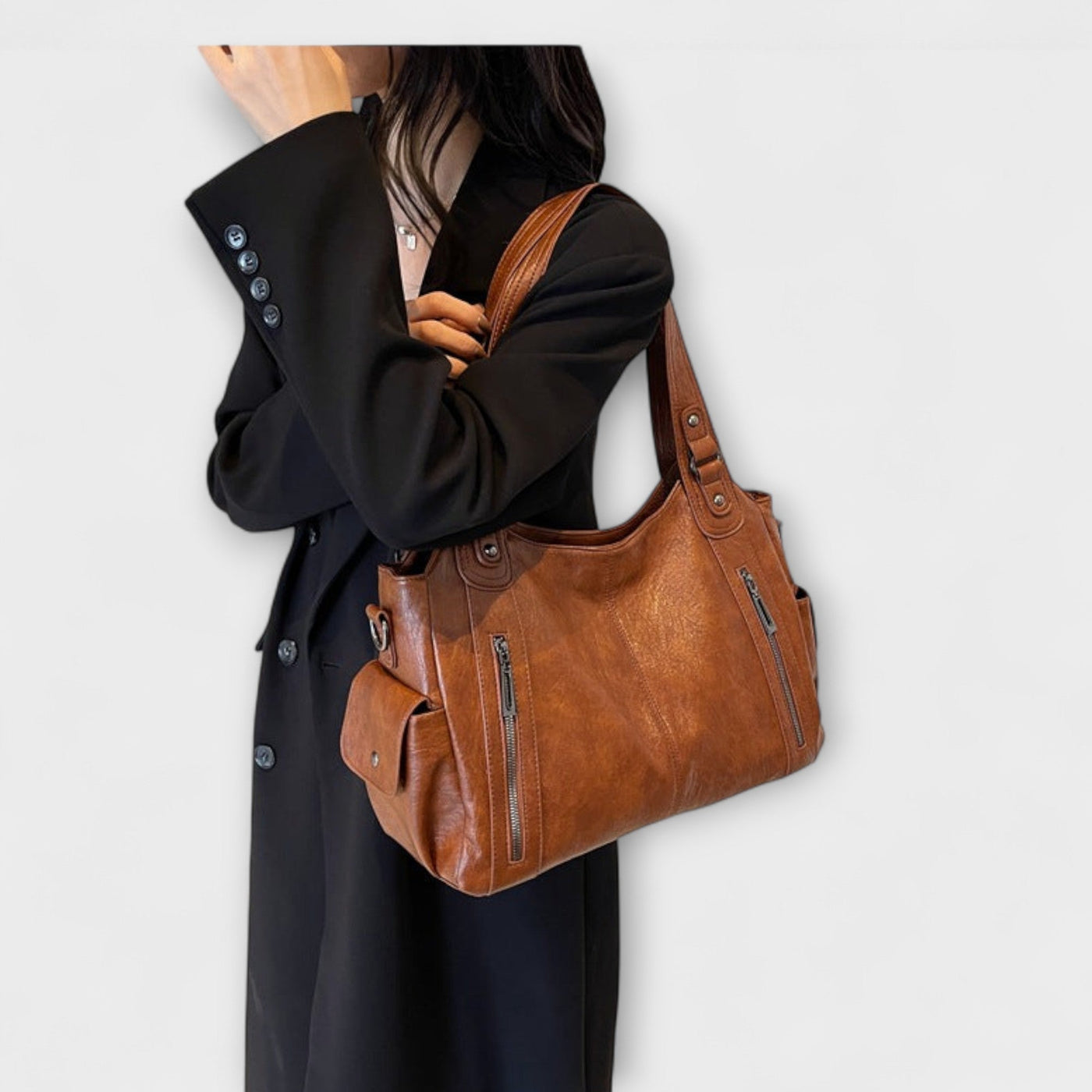 Azzura – Bolsa de mano de cuero