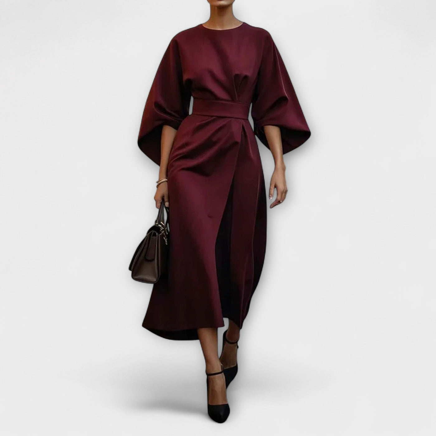 Carmina – Vestido Maximalista Ajustado a la Cintura