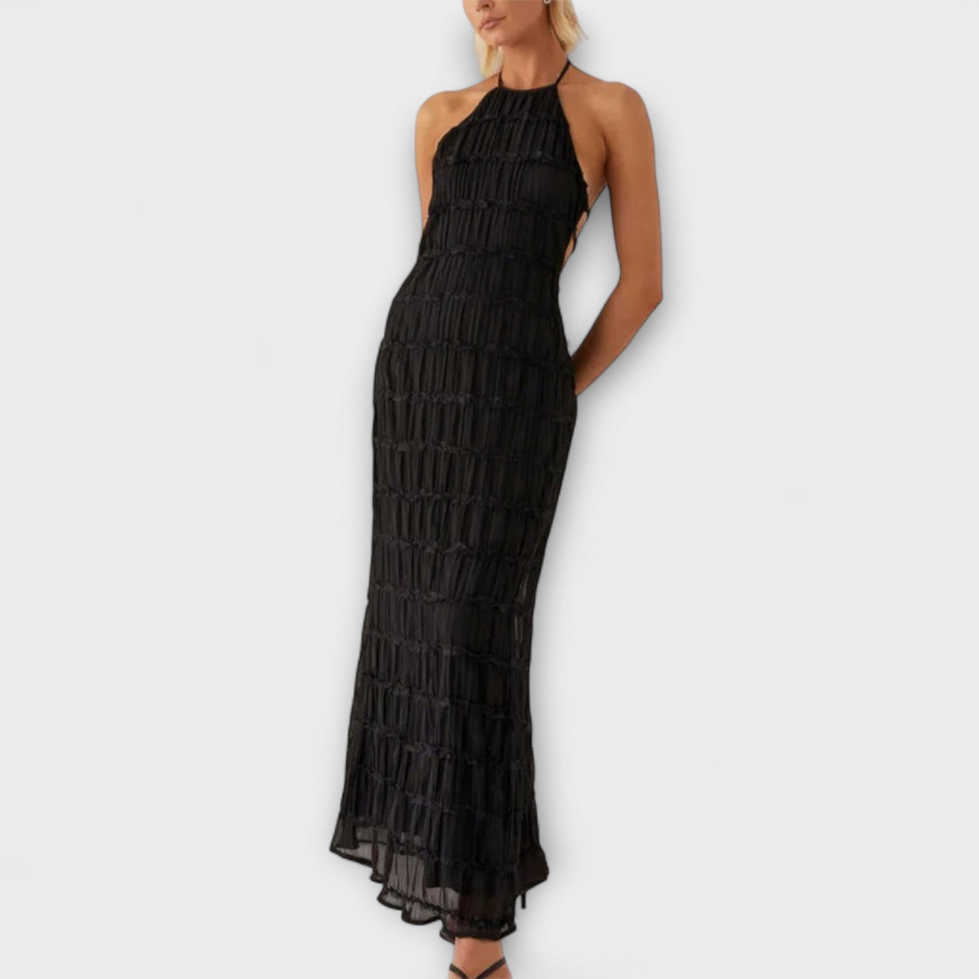 Edmea – Elegante vestido maxi con tirantes