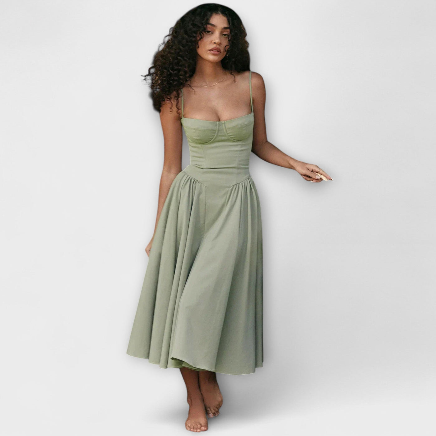 Gemma – Vestido de Corsé Sin Mangas