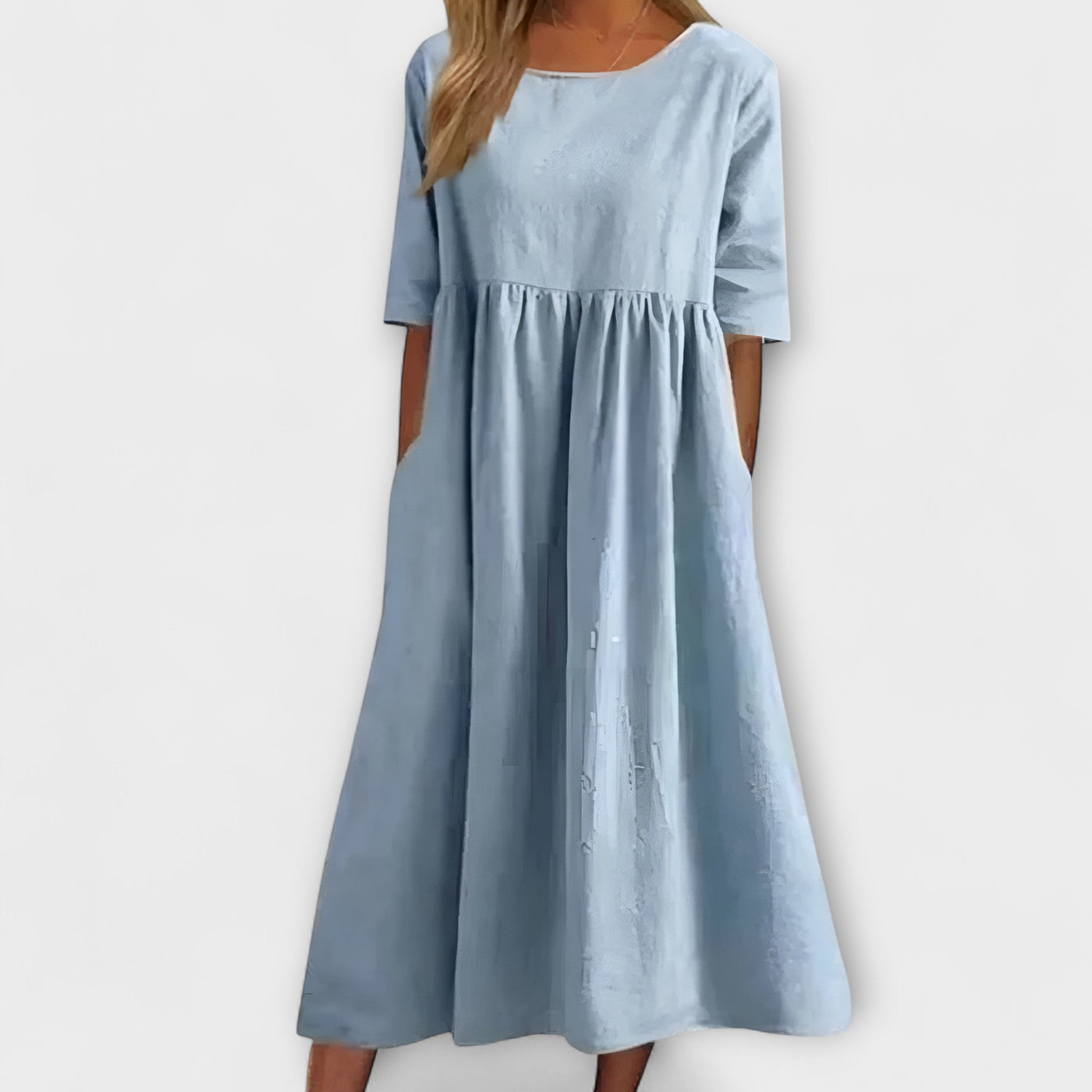 Aria – Vestido de algodón con corte holgado