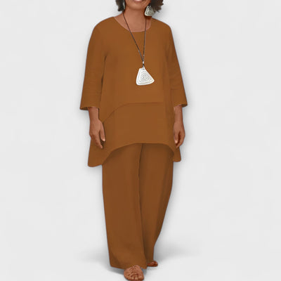 Diana – Conjunto de Lino de Dos Piezas