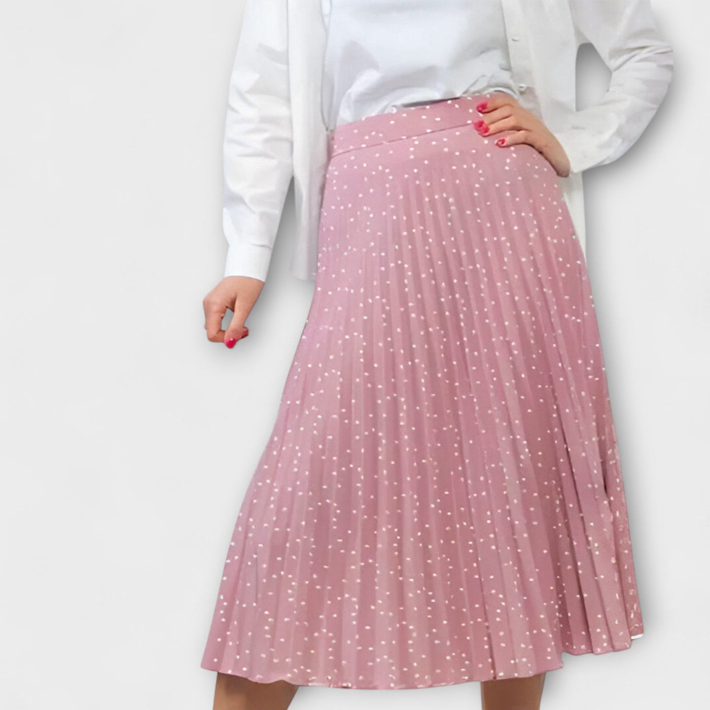 Marina – Falda con estampado de burbujas