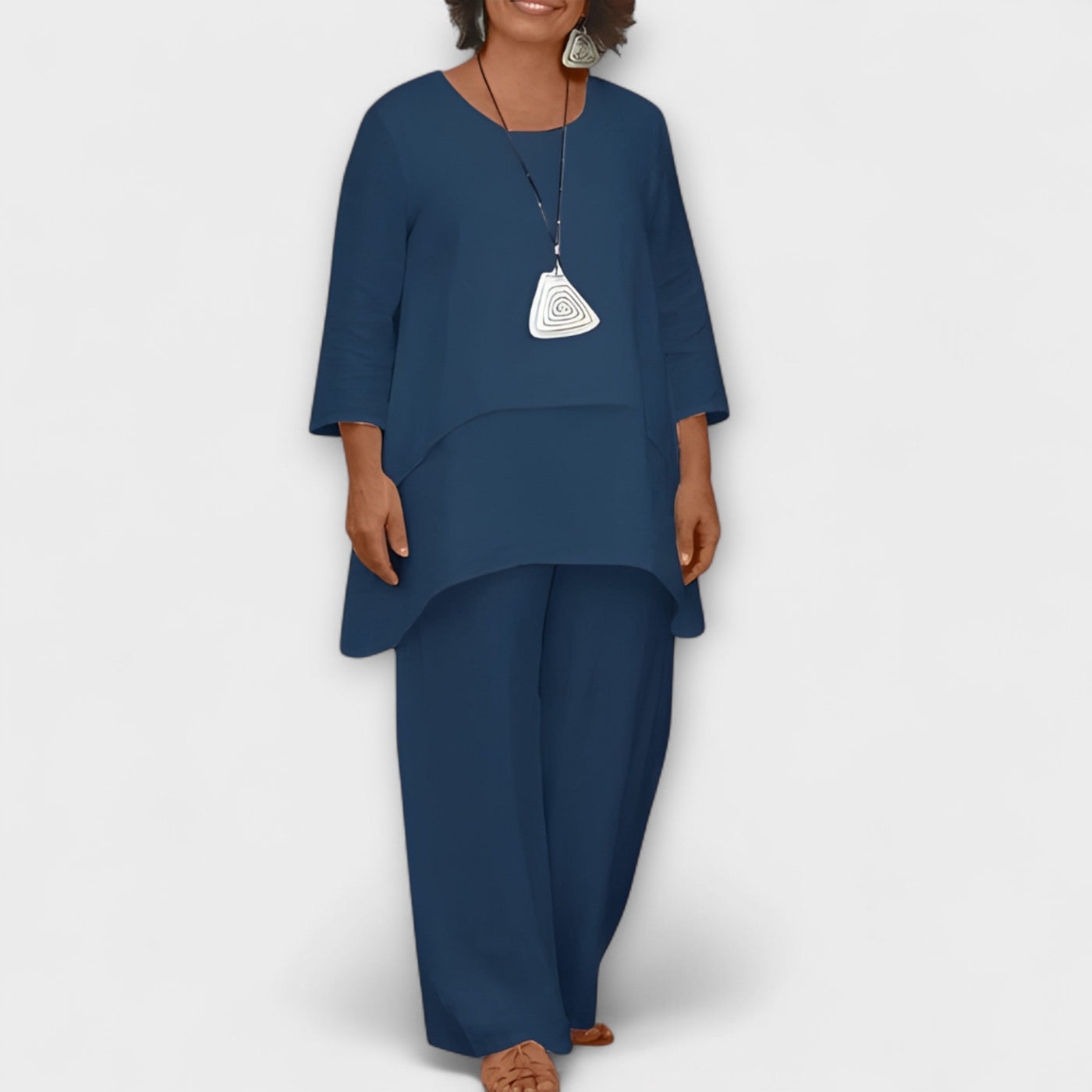 Diana – Conjunto de Lino de Dos Piezas