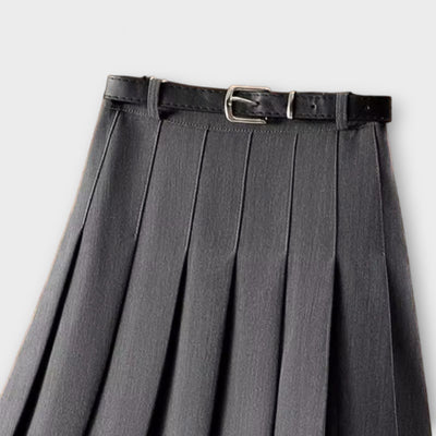 Stella | Falda plisada con cinturón